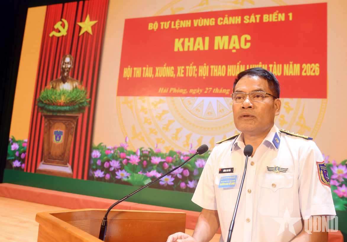 Vùng Cảnh sát biển 1: Nâng cao trình độ sử dụng trang bị kỹ thuật thông qua hội thi, hội thao